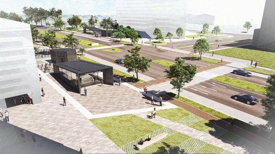 Northwood Station Aerial View