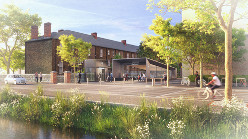 Artists impression of Charlemont MetroLink station