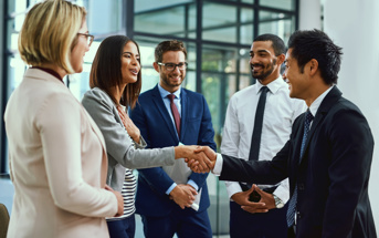 People shaking hands
