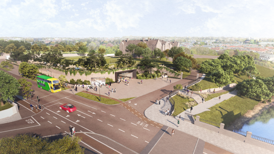 Griffith Avenue Station Aerial View