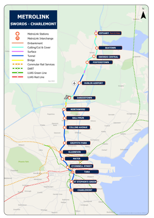 MetroLink Route Map September 2022